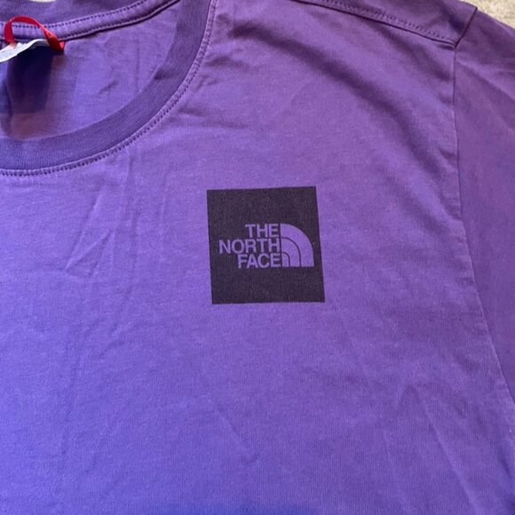 The North Face Women’s Large Plain purple T-shirt with logo. - Picture 3 of 5